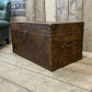 Antique Inspired English Leather Trunk Made In Nottingham England