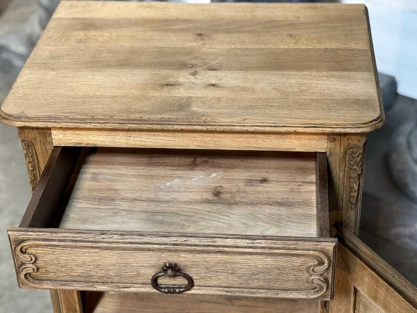 Quality French Bleached Oak Cupboard
