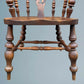 High Back Elm Broad Arm Windsor Chair