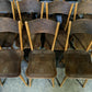 Extremely Rare Set 12 J & J Kohn Bentwood Bistro Dining Chairs