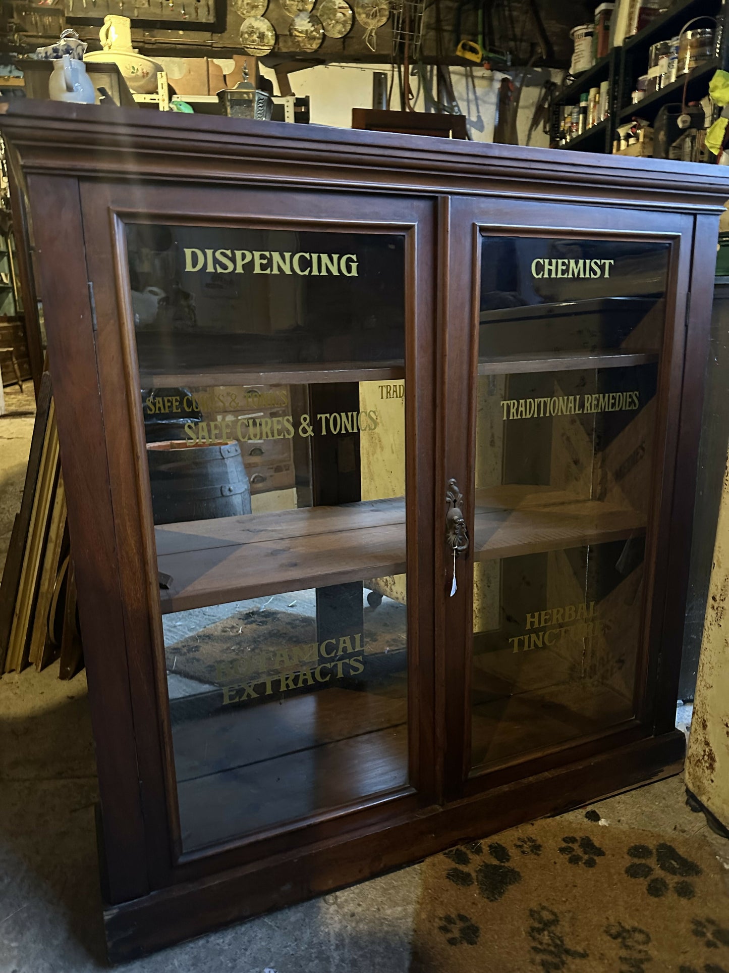 Vintage Chemist Display Cabinet