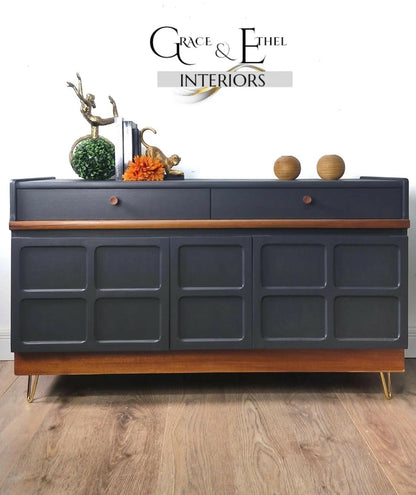 mid century nathan sideboard, cocktail cabinet ,drinks cabinet, tv media unit, hifi cabinet