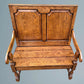 Oak Settle / Oak Hall Seat / Oak Hall Bench
