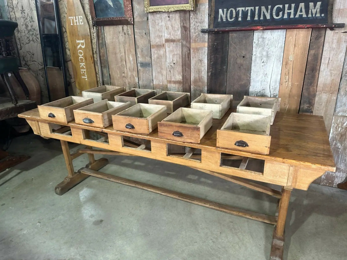 Antique French Convent Refectory Dining Table, c 1800. L219