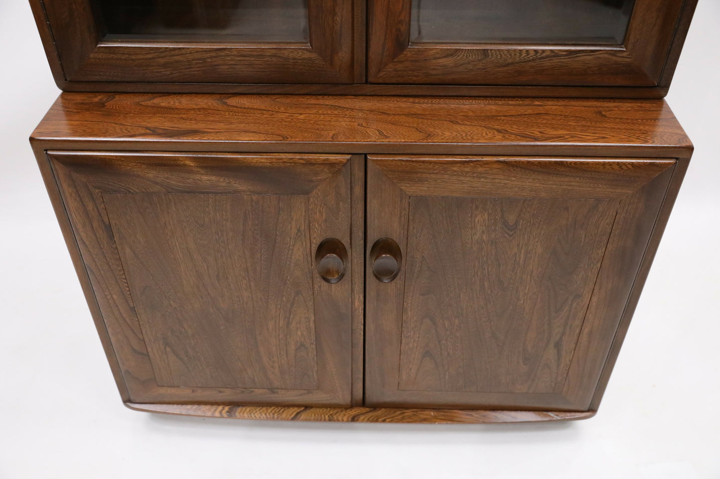 Ercol Tall Narrow Cupboard Display Cabinet Fruitwood Finish FREE UK* Delivery. SBR9628/0710D