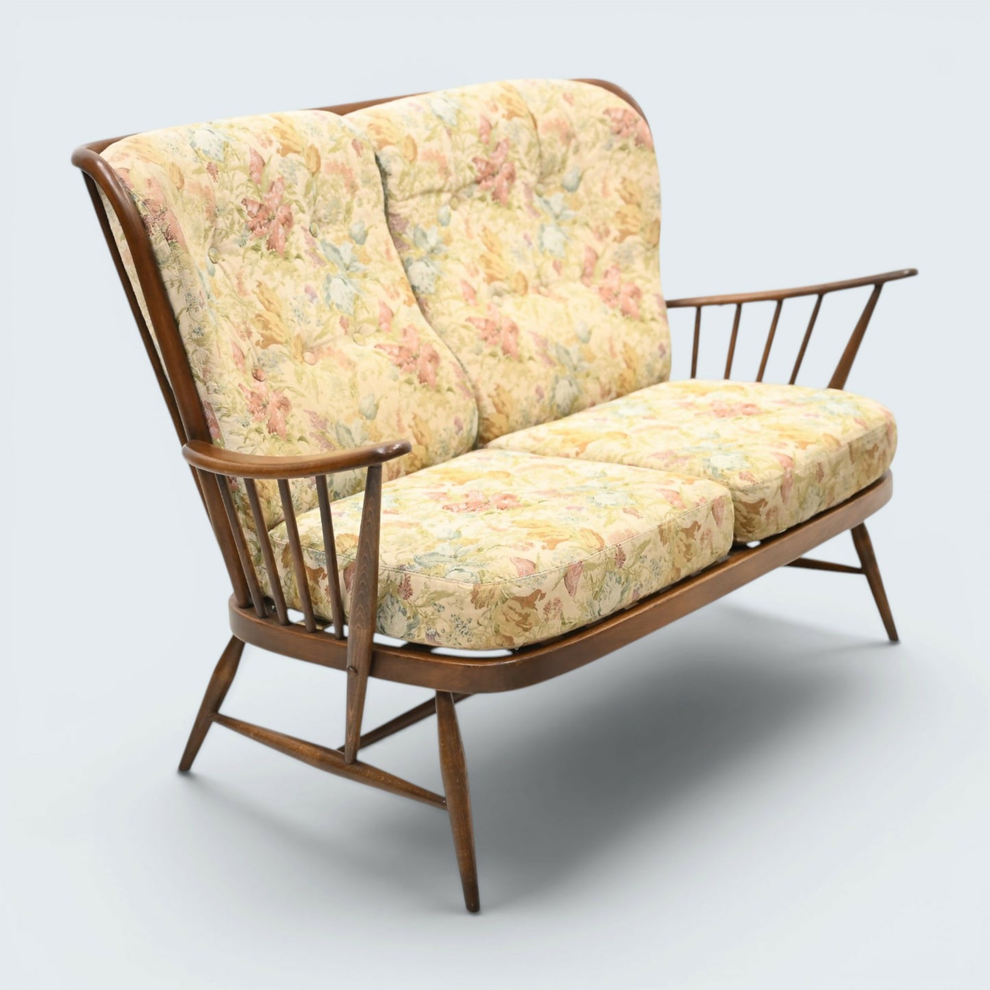 Ercol Springtime 2 Seater Sofa Original Ercol Upholstery #914/2 FREE UK Delivery