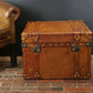 Bridle Leather Coffee Table Storage Trunk - Luxury Handmade English - Hand Pinned - Storage