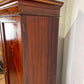 Edwardian Mahogany Inlaid Wardrobe / Armoire with Mirror & Drawers