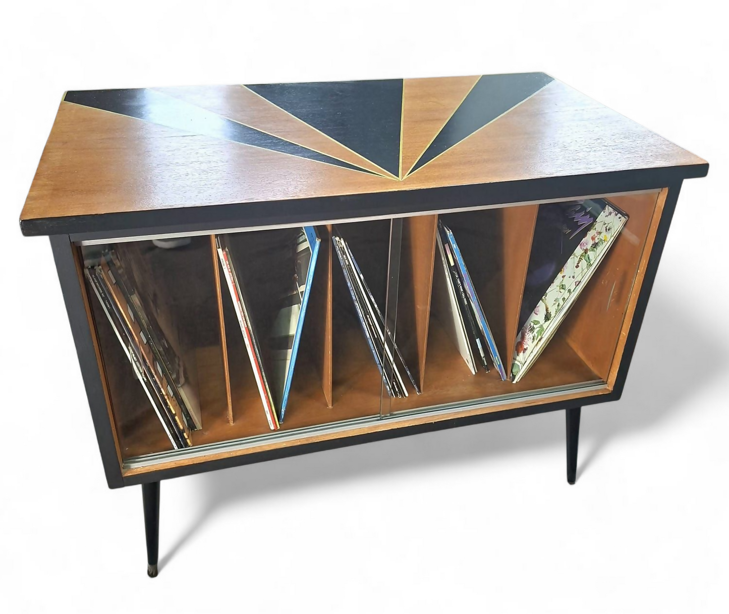 Mid Century Record Storage Cabinet