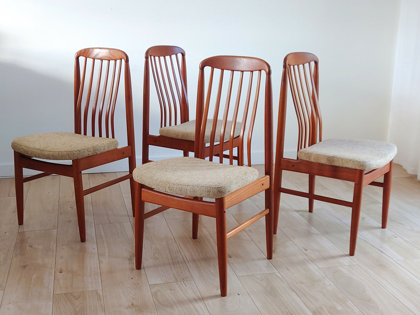 Benny Linden Mid century teak dining chairs