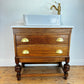 Vintage Vanity Unit Made to Order Bathroom Vanity Unit Custom Made Bathroom Furniture Antique Vintage Bathroom Washstand Basin Unit
