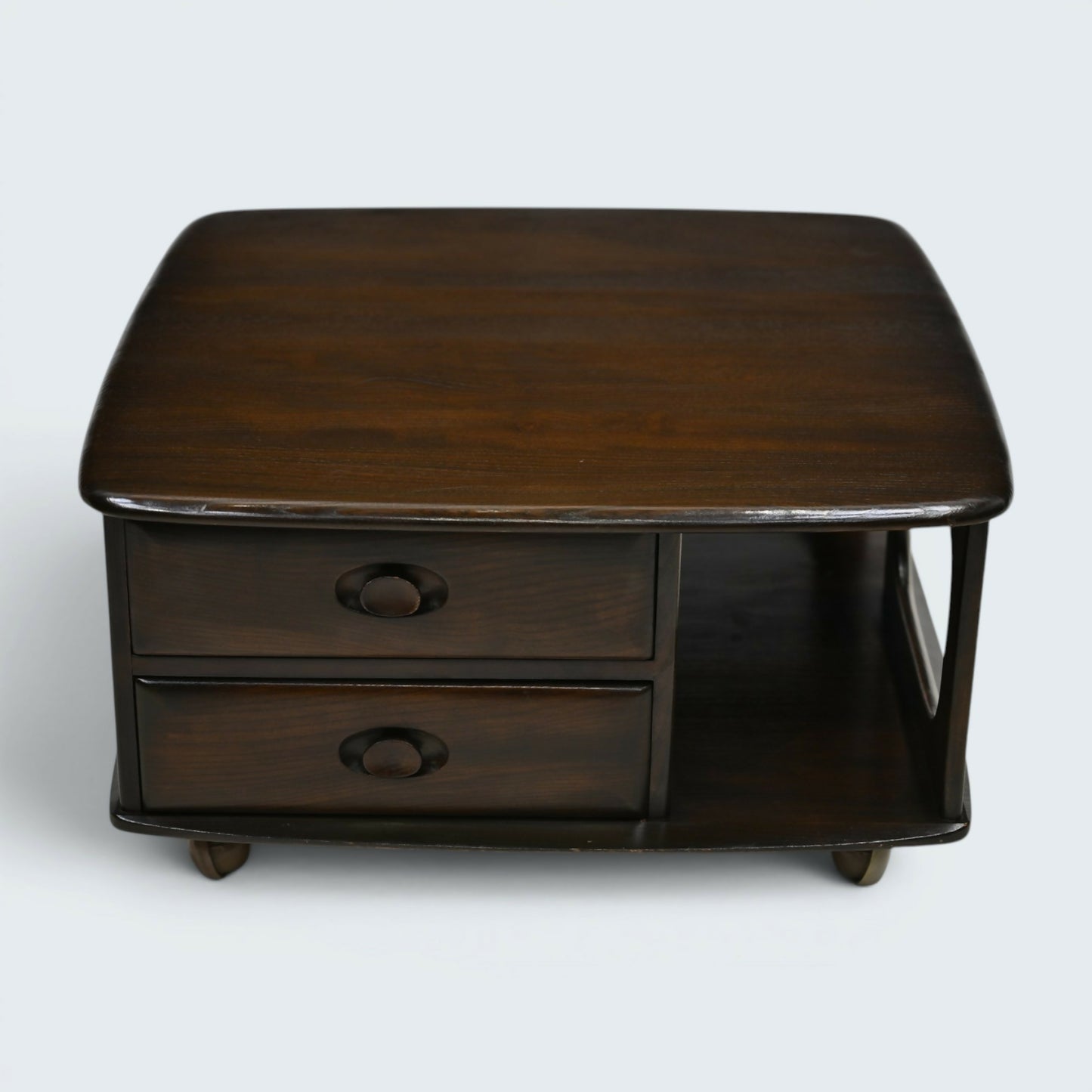 Ercol Pandora Coffee Table 2 Drawers Traditional Dark Finish FREE UK Delivery*