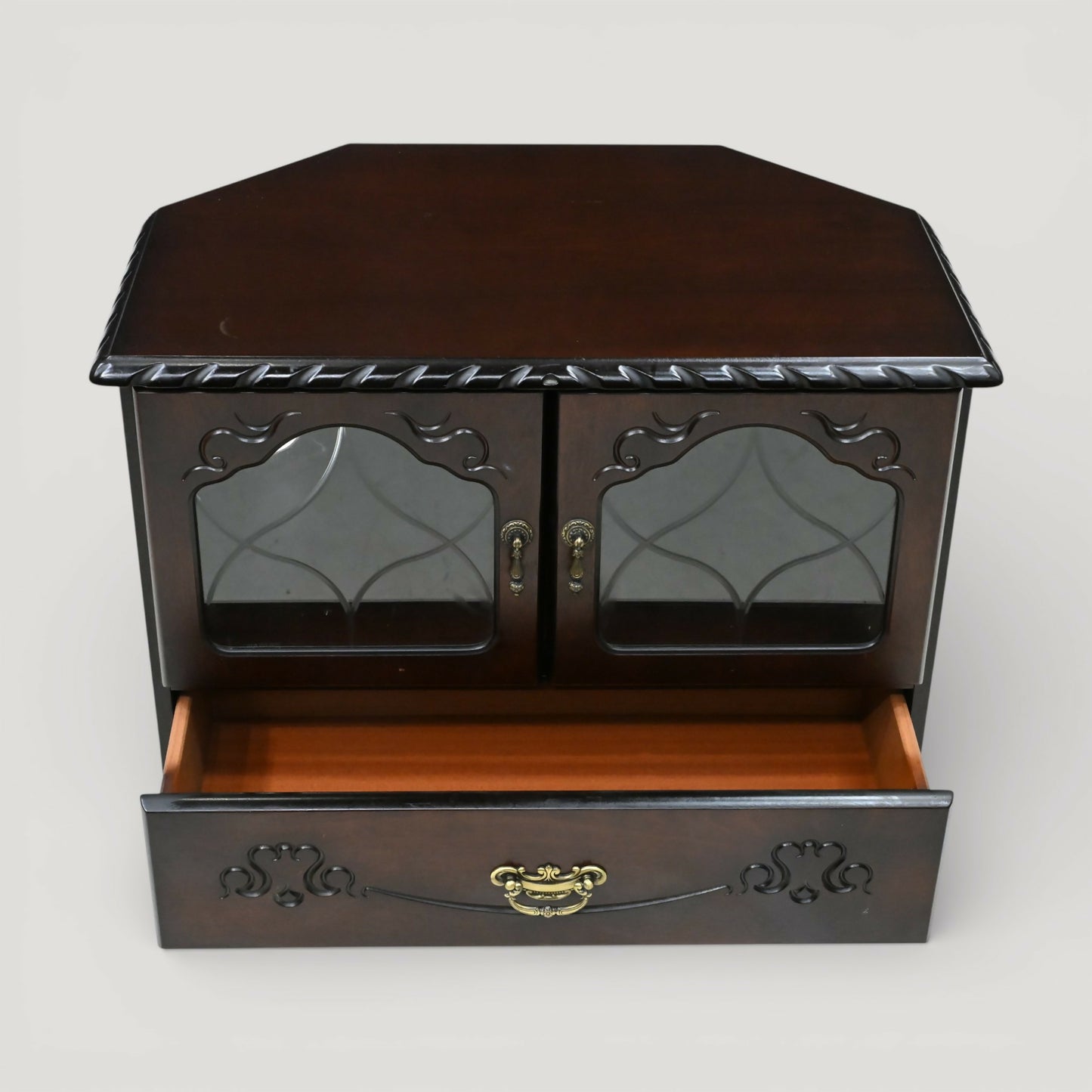 Corner TV Video Stand With Drawer Video Media Area Clean FREE UK Delivery*. SBR11117/2910E