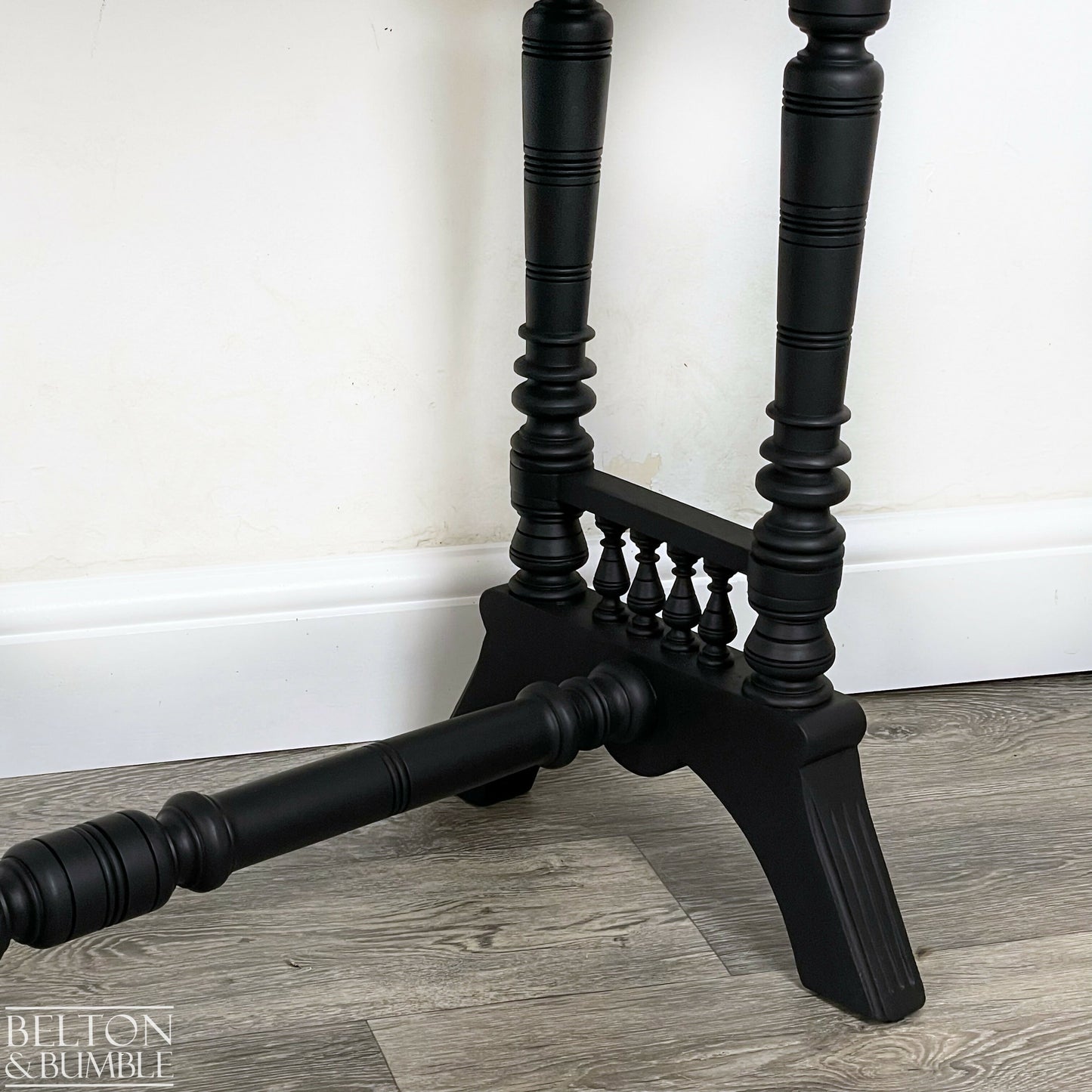 Mahogany Hallway Console Table in Black