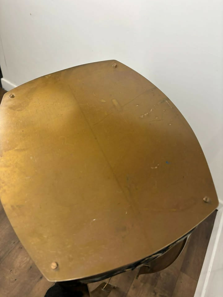 Reproduction Heavy Cast Metal & Brass Jardiniere Stand