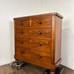 Victorian Mahogany Chest of Five Drawers on Bun Feet