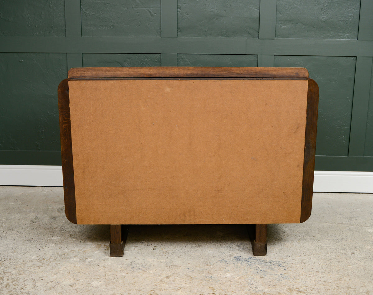 Art Deco Oak Sideboard Buffet with Drawers Inside