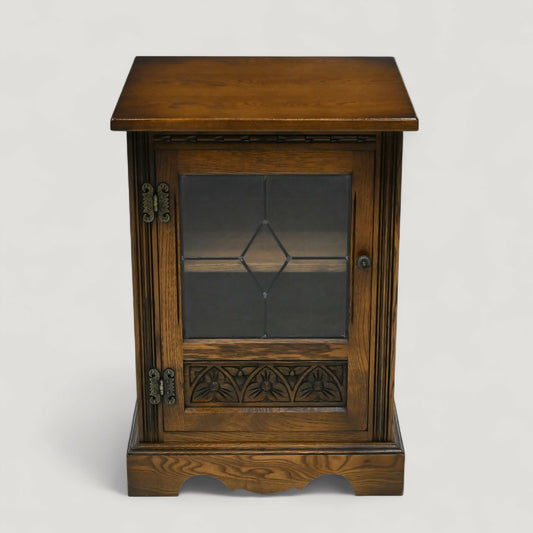 Old Charm Hi Fi Cabinet 1 Adjustable Shelf Light Oak FREE UK Delivery*. SBR10956/1809E