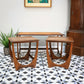 G Plan Fresco Nesting Coffee Tables in Teak and Afromosia Mid Century