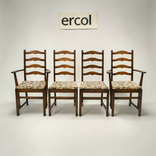 4 Ercol Dining Chairs Model 715(A) Ladder Back Golden Dawn FREE UK Delivery*