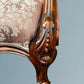 Victorian Walnut Open Armchair