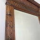 Mirror Antique French Oak Wall Mirror Home Decor Carved Wall Frame LOT 6371