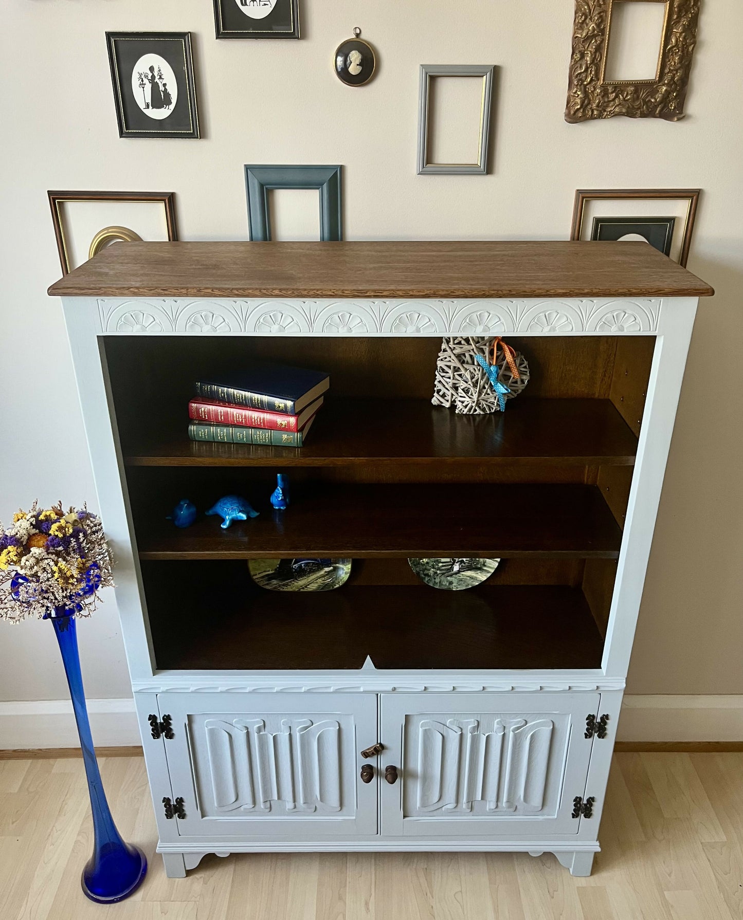 Vintage Jaycee Oak, Cabinet, Bookcase, Display