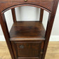 Bedside Table Antique French Style Marble Top Walnut Cabinet Nightstand LOT 6239