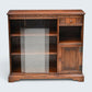 Old Charm Narrow Bookcase Cupboard Drawer Tudor Brown Finish FREE UK Delivery*