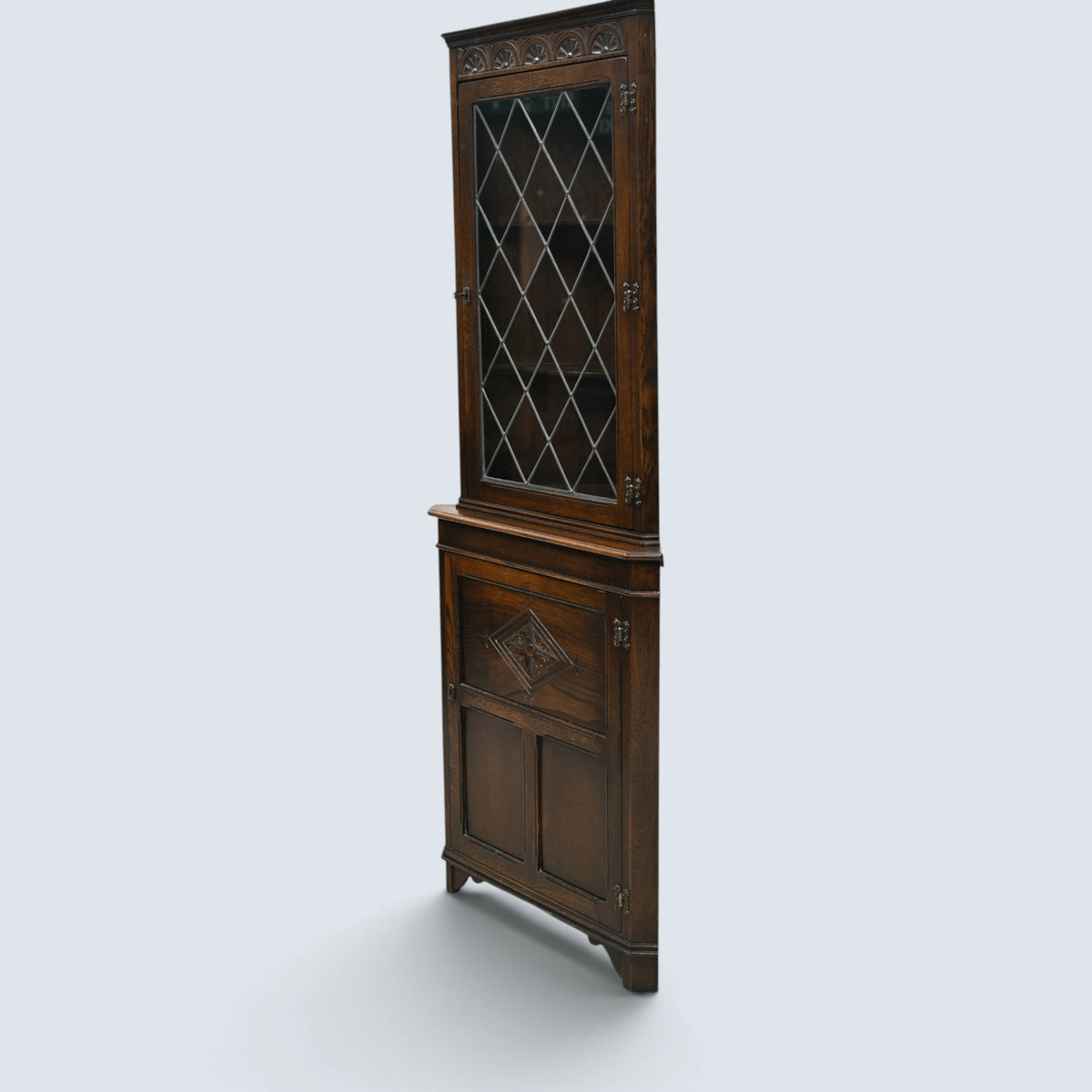 Jaycee Corner Cabinet with Lower Cupboard & 3 Shelves FREE UK Delivery*