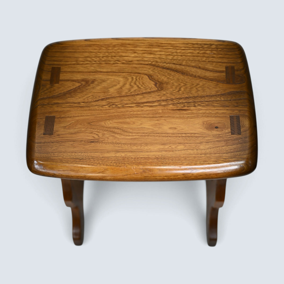 Ercol Nest Of Tables Golden Dawn Finish Vintage Ercol's Badge Elm FREE Delivery*