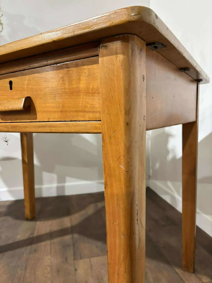 Mid-Century Beech School Desk