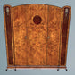 Good Quality Art Deco Burr Walnut Triple Door Wardrobe With Ormolu Mounts