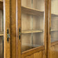Bookcase Vintage French Louis XIV Oak Glazed Display Cabinet Sideboard LOT 6524