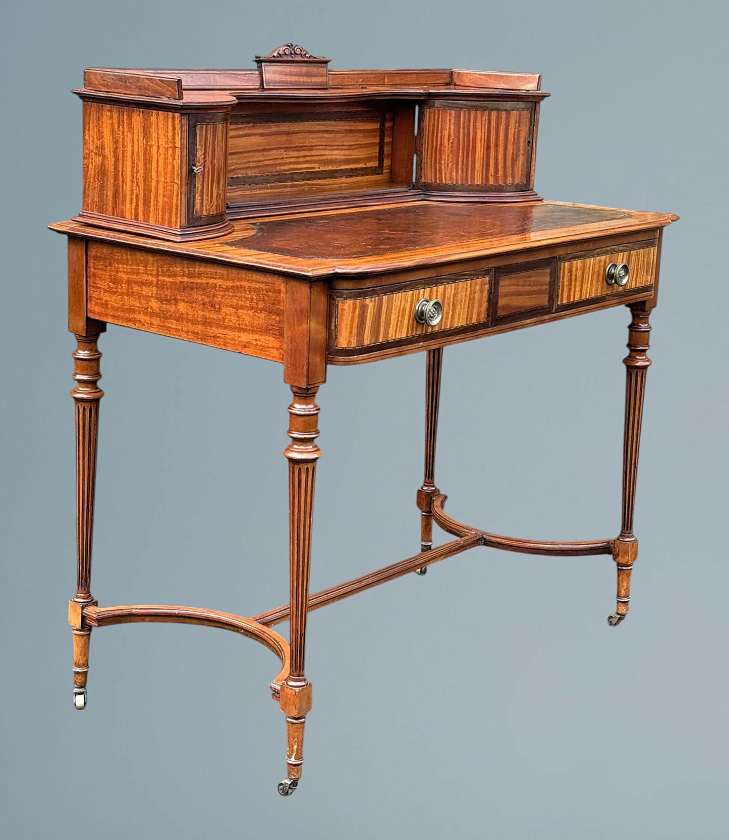 Edwardian Satinwood Desk / Writing Table