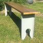 Rustic Painted Wooden Top High Bench Dining Conservatory Patio