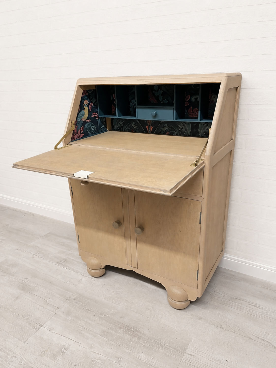 Art Deco Solid Oak Bureau Desk