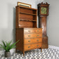 Chest of Drawers by Heal and Son with Bookcase Back and Original Brass Handles