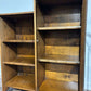 Vintage Oak Bookcase With Single Glass Door5