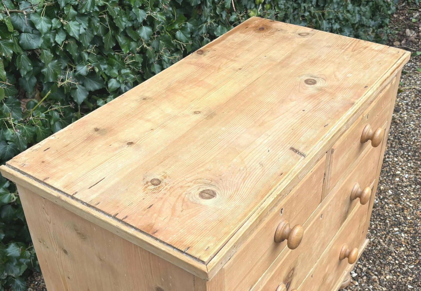 Vintage Pine 19th Century Victorian Chest Of Drawers