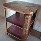 ‘Maroon and Gold’ Two Tier 1930s Shelf unit.