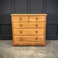 Vintage Victorian Satinwood Chest Of Drawers