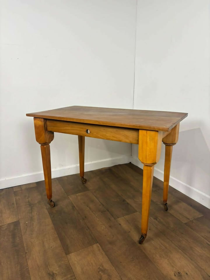 Vintage Stripped Oak Side Table