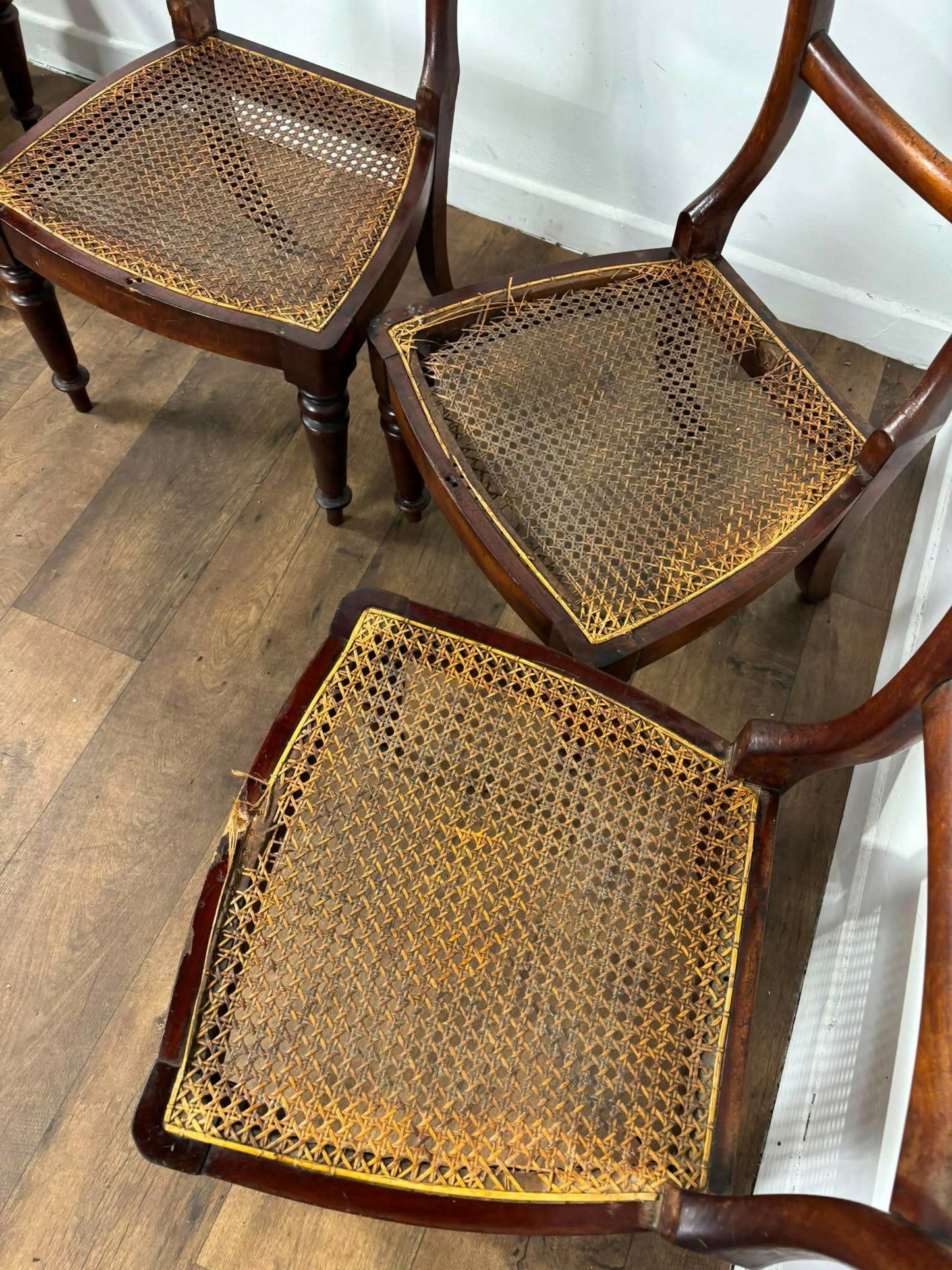 Set of Six Victorian Mahogany Dining Chairs