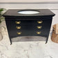 Black Vintage Bathroom Vanity Unit