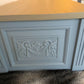 Ornate vintage blanket box or toy chest