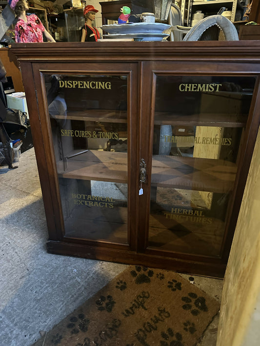 Vintage Chemist Display Cabinet