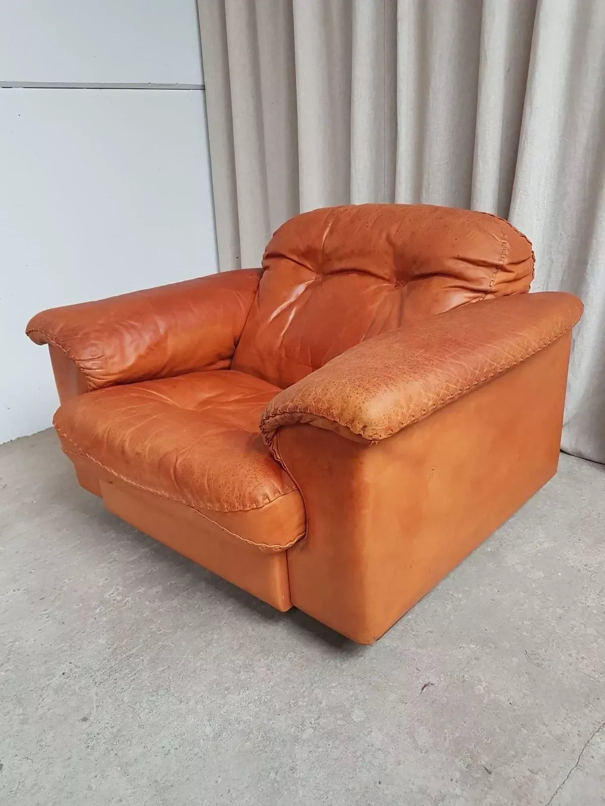 Vintage Rare Mid Century De Sede DS101 James Bond Reclining Chair Scandi Retro R878