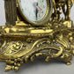 Clock Vintage French Style Quartz Ornate Horse Figure Mantel Clock LOT 6435