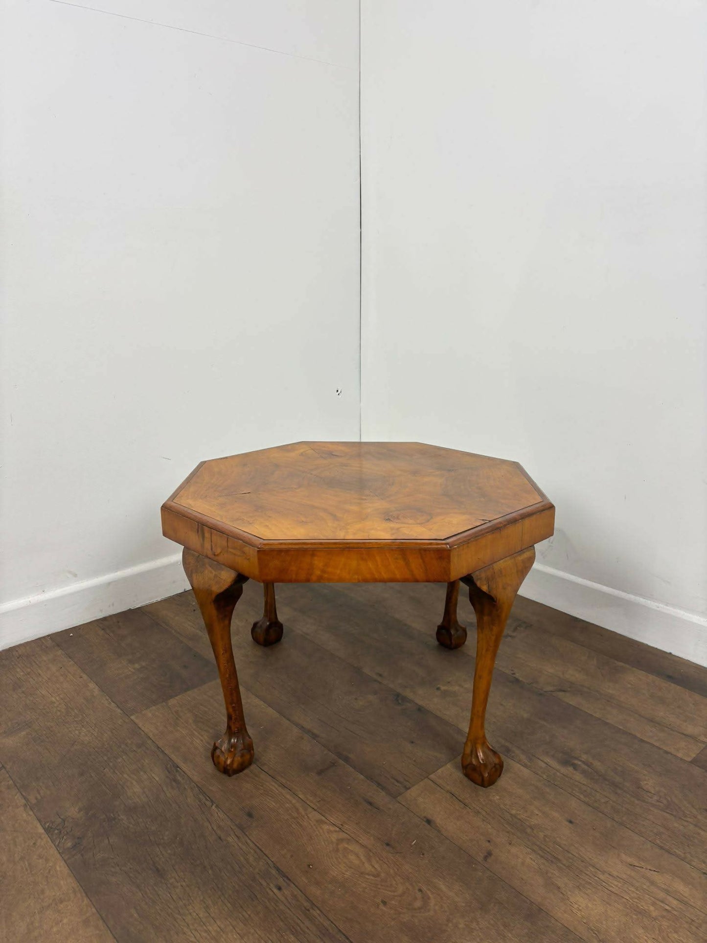 Art Deco Octagonal Claw & Ball Coffee Table